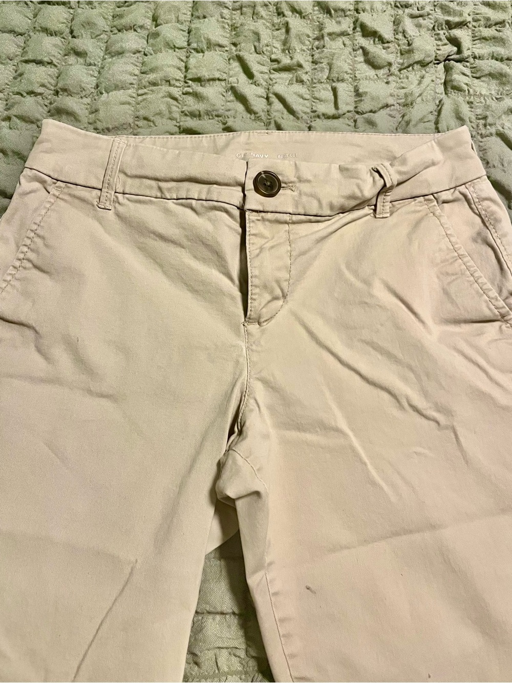 Old Navy Women Light Beige Boot Cut Khaki pants